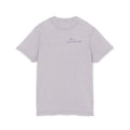 Acid Wash Tee — Minimal Lavender Graphic "the undercurrents"